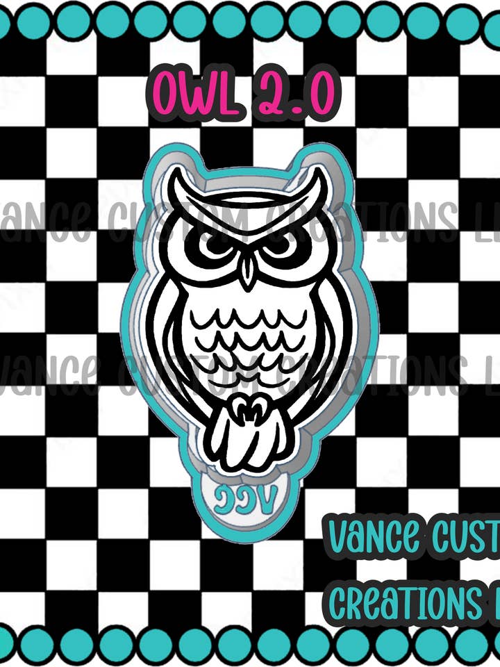 Owl 2.0 Freshie Mold for wholesale by Vance Custom Creations