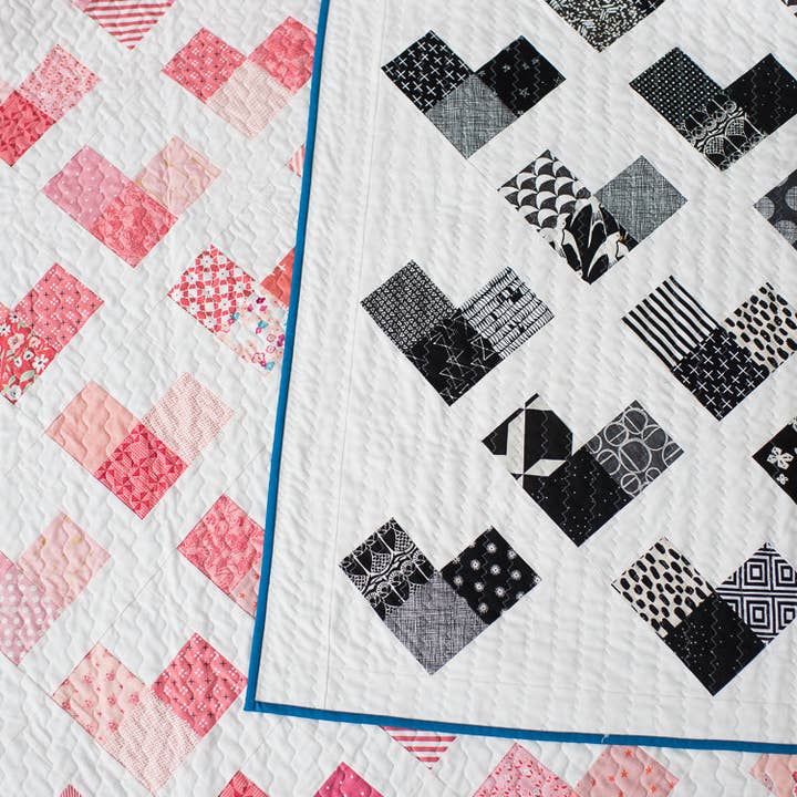 Quilty Love – wholesale Craft sewing kit – Quilty Hearts PAPER Quilt Pattern4