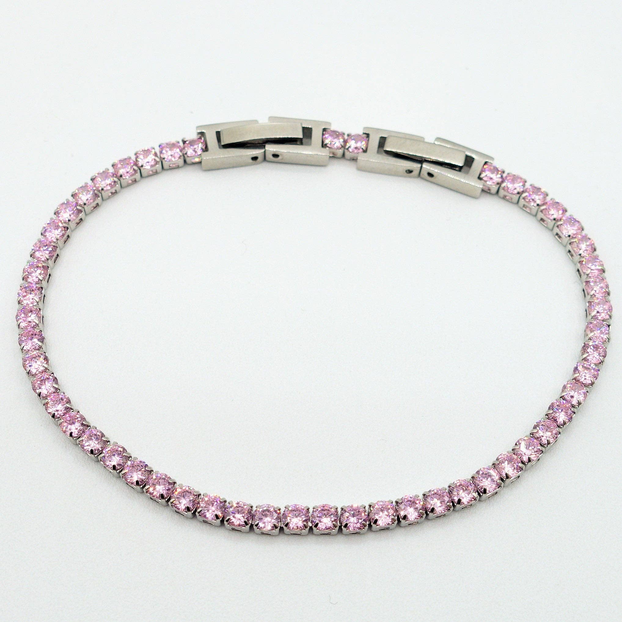Daemon srls - Wholesale Tennisarmbanden - ALICIA ~ Tennisarmband van roestvrij staal met cubic zirconia13