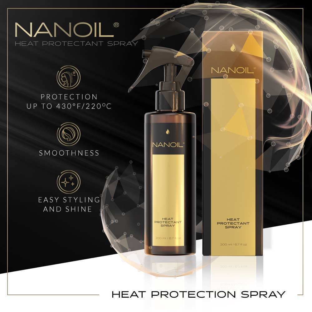 Everett Cosmetics - Wholesale Haarspray - Nanoil Heat Protectant Spray – spray voor hittebescherming2