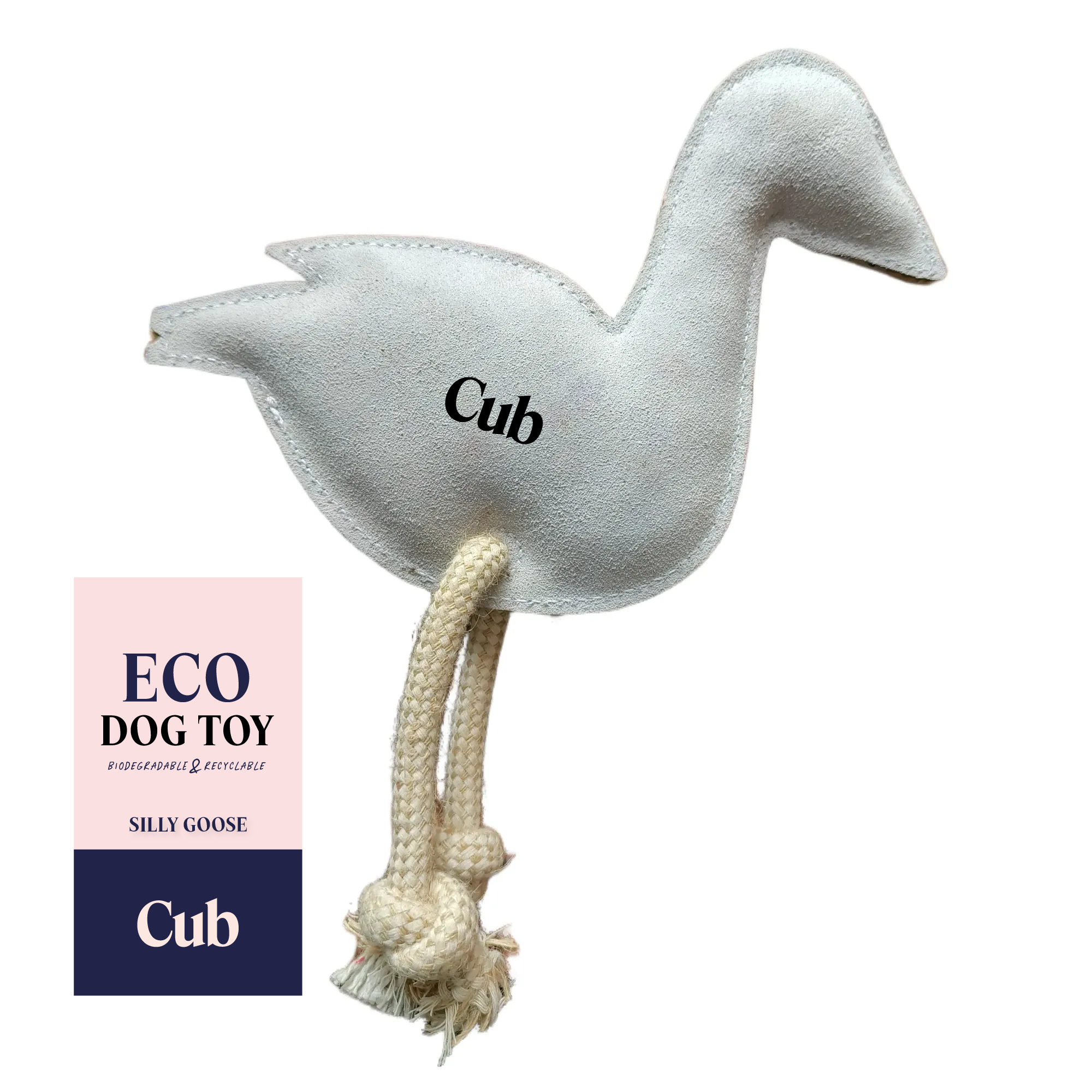 Cub – wholesale Pet rope toy – Dog – Silly Goose Eco Dog Toy3