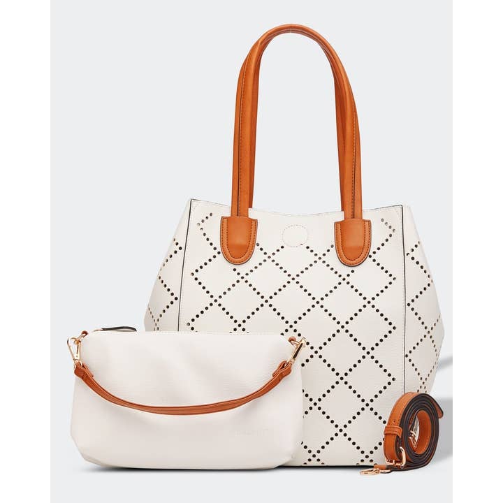Bermuda Tote Bag - White for wholesale by Louenhide