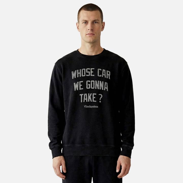 CONTENDERS WHOSE CAR CREWNECK for wholesale by Contenders Clothing