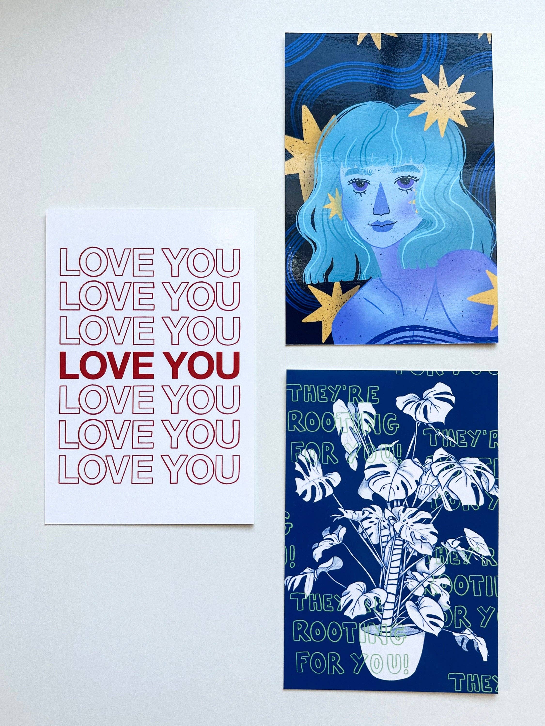 lu bremer design - Wholesale Art Print - daydreamer mini art print - 4x6 postcard size6