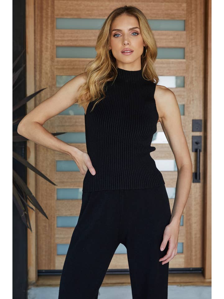 MILIO MILANO - Vente Haut en maille â femme - COQUILLE CĂTELĂE EN VISCOSE SANS MANCHES (330117/37715)6