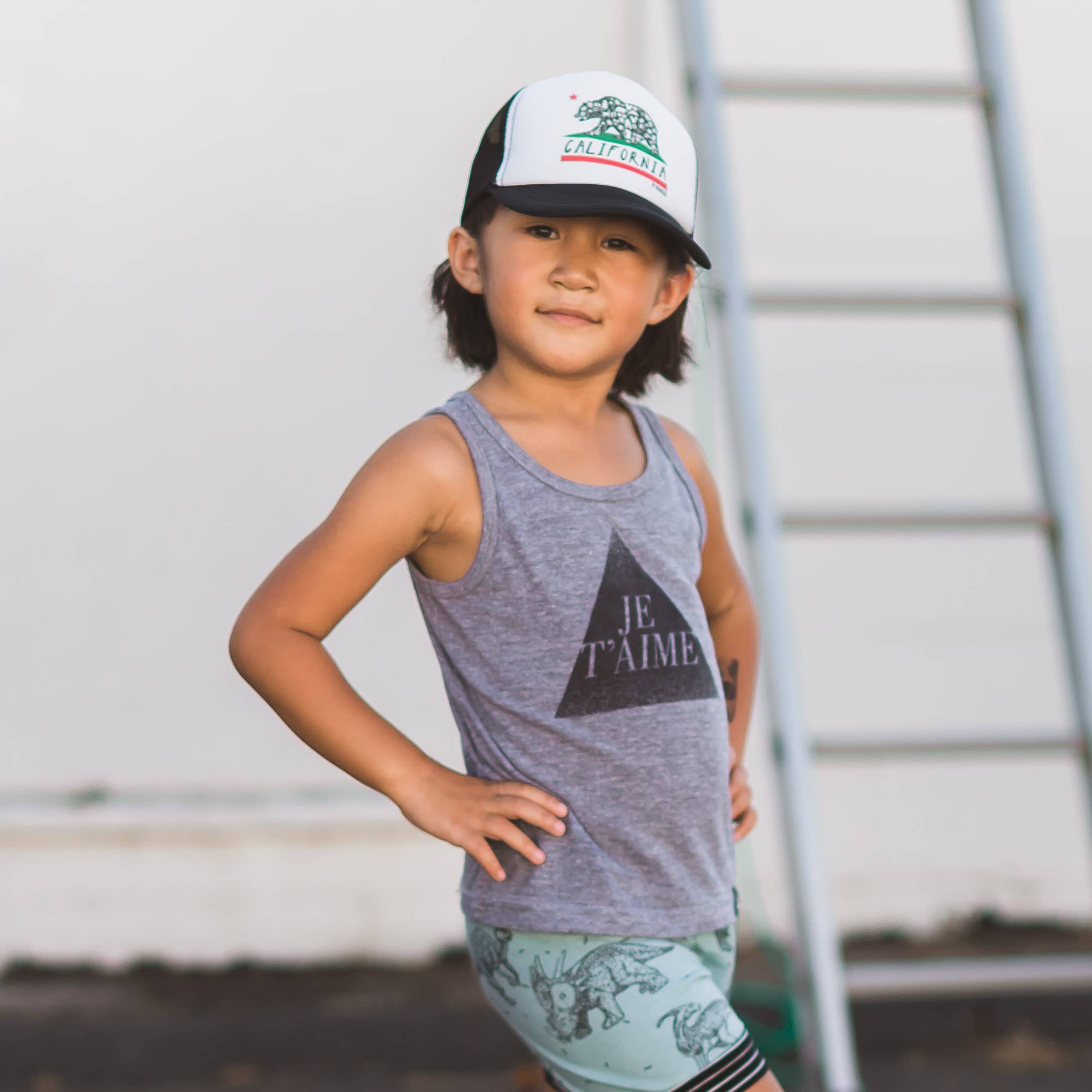 JP Doodles - Wholesale Kids Hat - Kids - California State Flag Customizable Kids Trucker Hat6