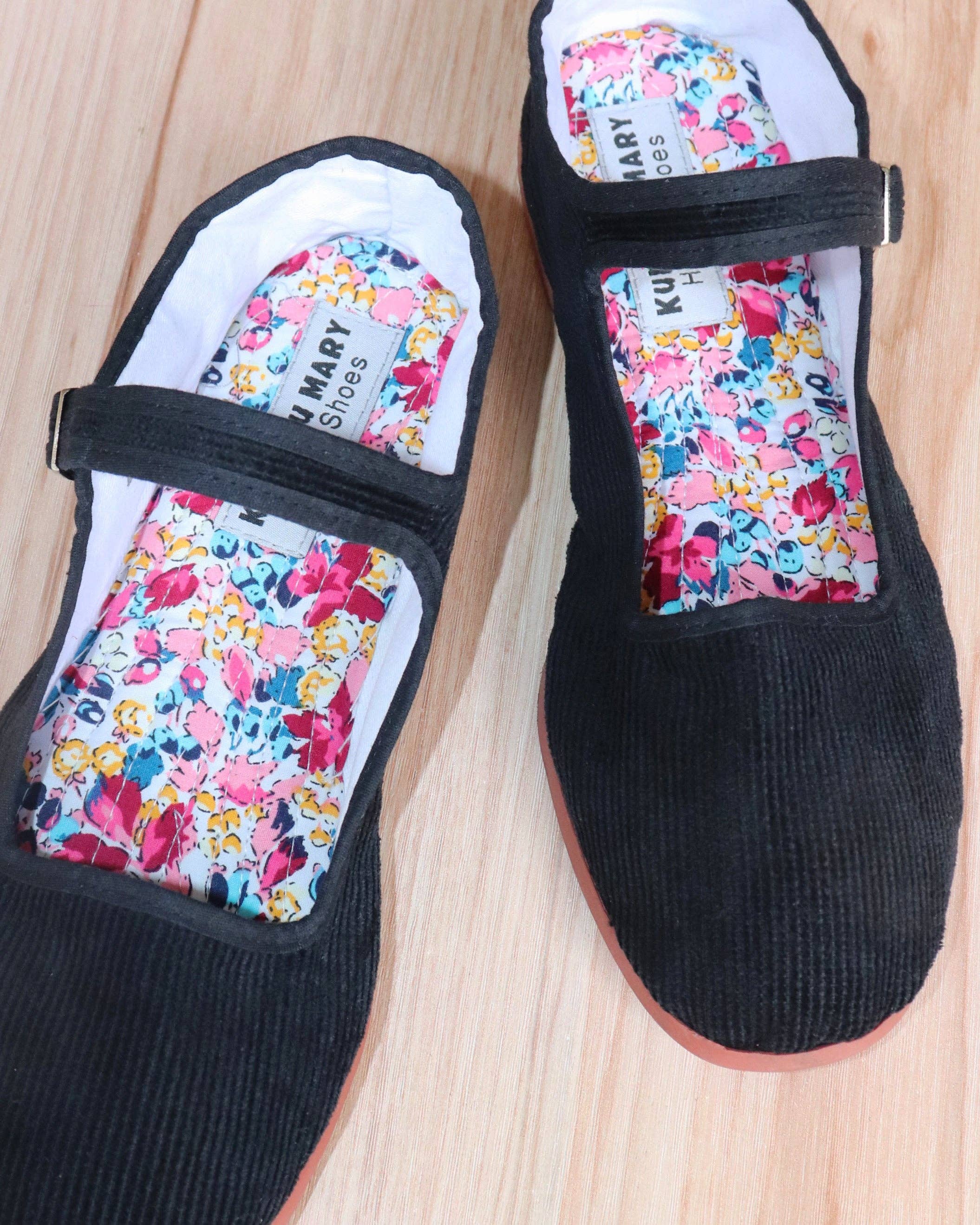 Kung Fu Mary - Wholesale Flats - Women's - Black Corduroy 1