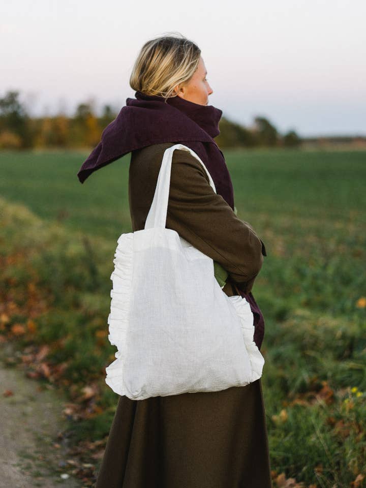 Ruffle Tote Bag for wholesale by Son de Flor