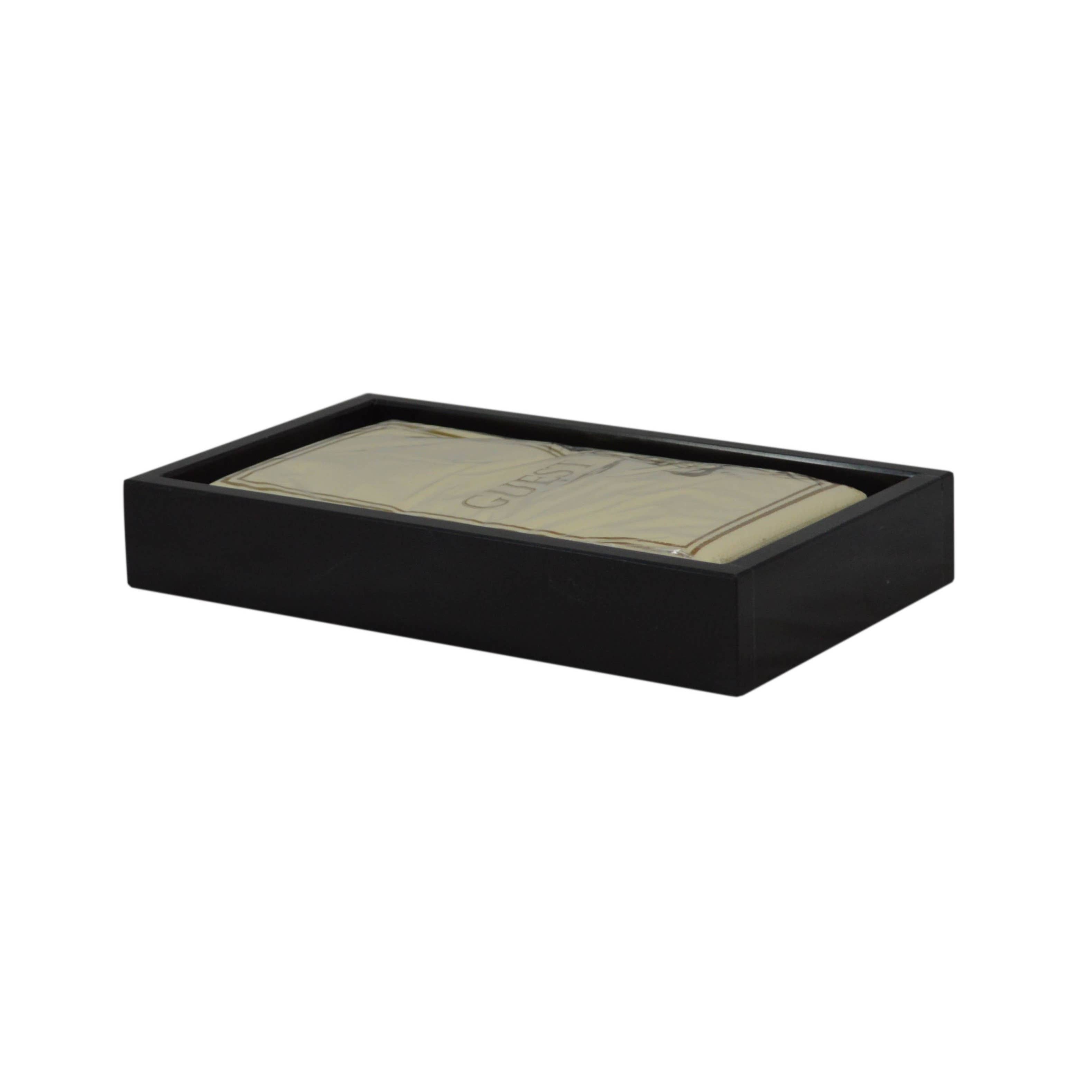 Marble Crafter - Wholesale Napkin Holder - Mytus Collection Jet Black Marble Polished Finish0
