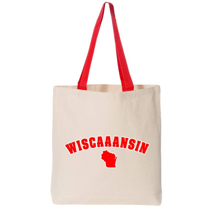 Bolsa de mano Wiscaaansin | Bolsa de compras 11L para venta al por mayor de Wi-Wear
