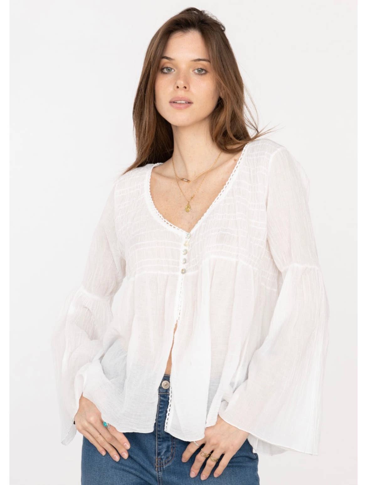 LINEN & COTTON HOUSE - Vente Chemisier – femme - GILET EN COTON 20354  SPRING SUMMER CLOTHING15