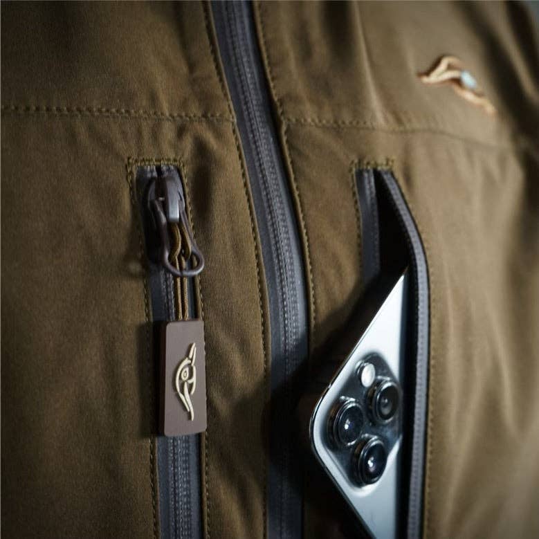 American Flyway Waterfowl - Wholesale Raincoat - Men's - Dark Brown Lightweight Rain Jacket1