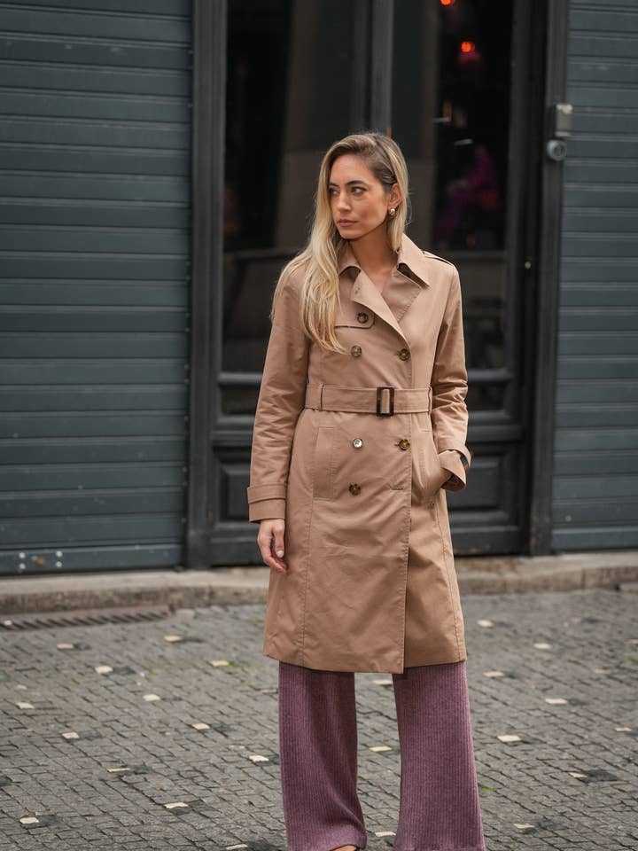 Klassieke Lange Gabardine voor wholesale door GUIMANOS