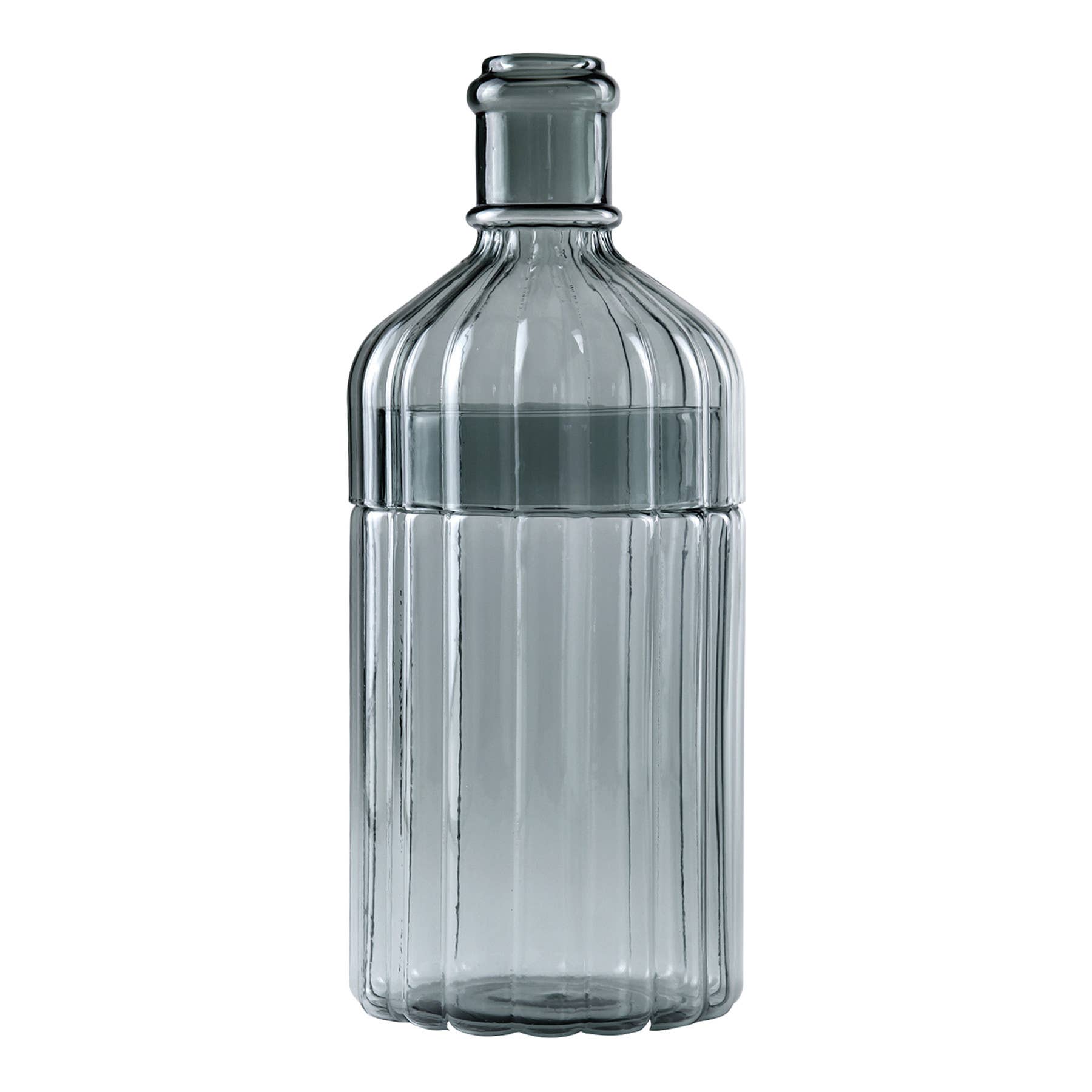 Time Concept - Wholesale Vase - Metropolitan Elegance Ribbed Glass Flower Vase2