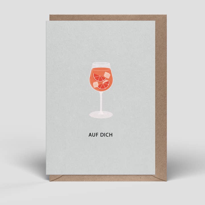 Naturbedacht - Venta al por mayor Tarjetas de cumpleaños - tarjeta plegable - tarjeta de cumpleaños - bebida - nº 258