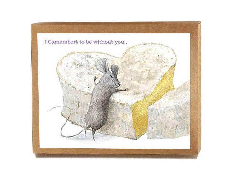 Artiphany EU - Wholesale Birthday Card - Cheese Lovers - Set of 8 Cards0