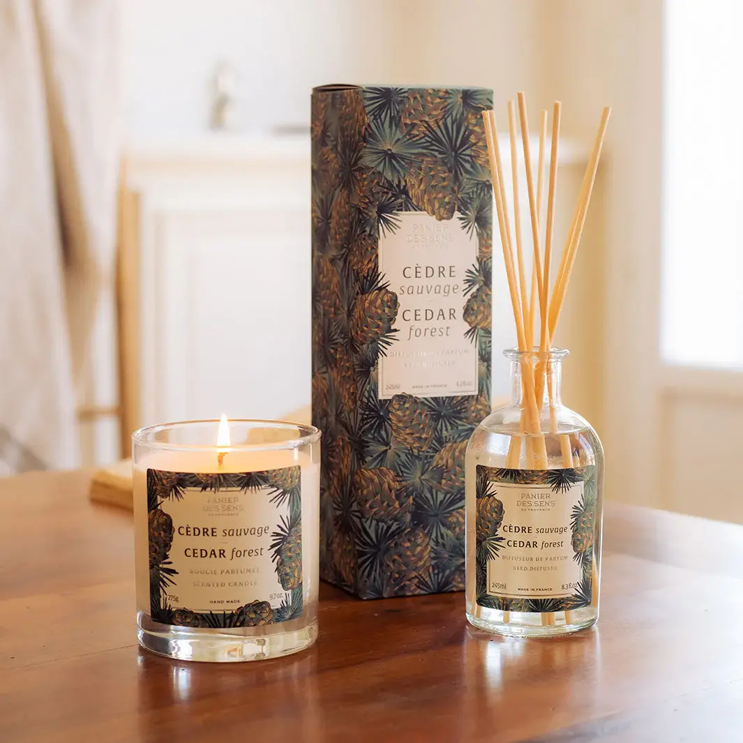PANIER DES SENS - Wholesale Jar/Filled Candle - Cedar Forest Scented Candle- 9.7oz/275g3