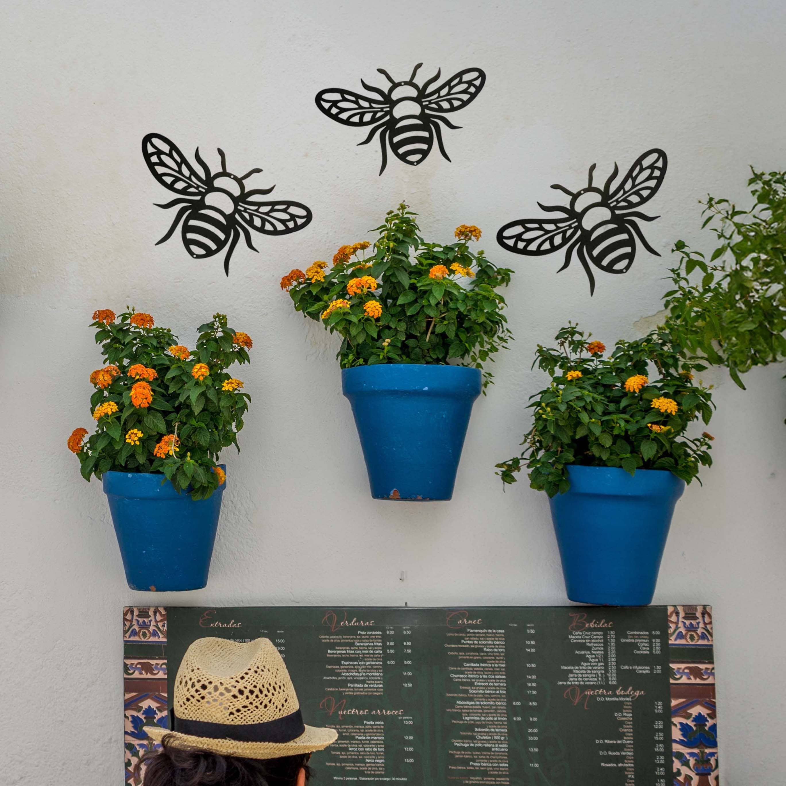 Riverside Designs - Wholesale Wall Accent - Honey Bee Metal Wall Art | Indoor & Outdoor Home Décor10