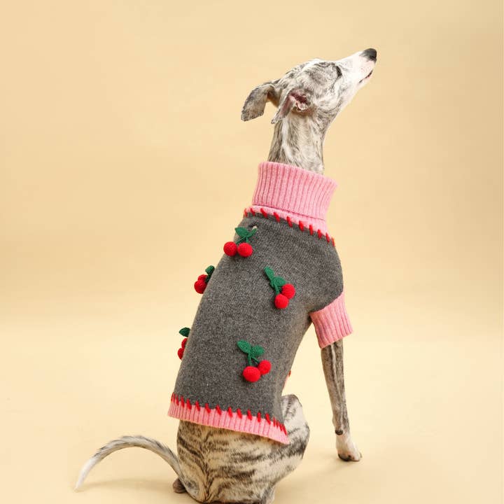 BarkBarkBaby - Wholesale Pet Sweater - Dog - Cherry Kiss Sweater1