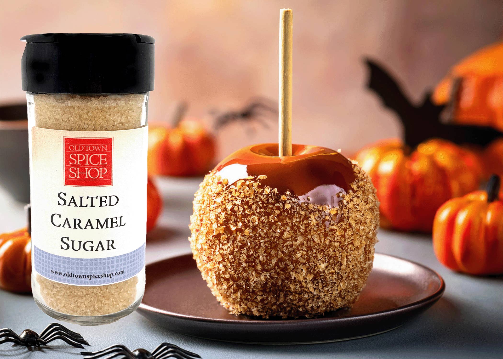 Old Town Spice Shop - Wholesale Sugar/Sweetener - Salted Caramel Sugar for Baking & Cocktail Rims