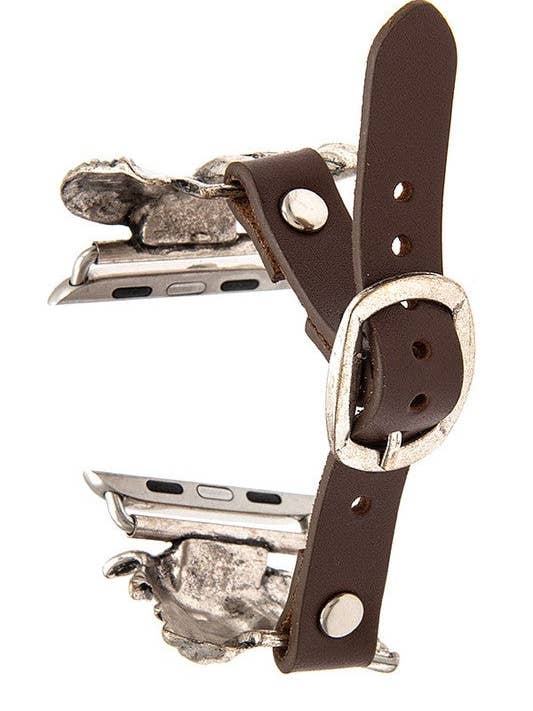 BRACELETE DE RELÓGIO FIVELA CAVALO GRAVADA por atacado de Andrea Bijoux