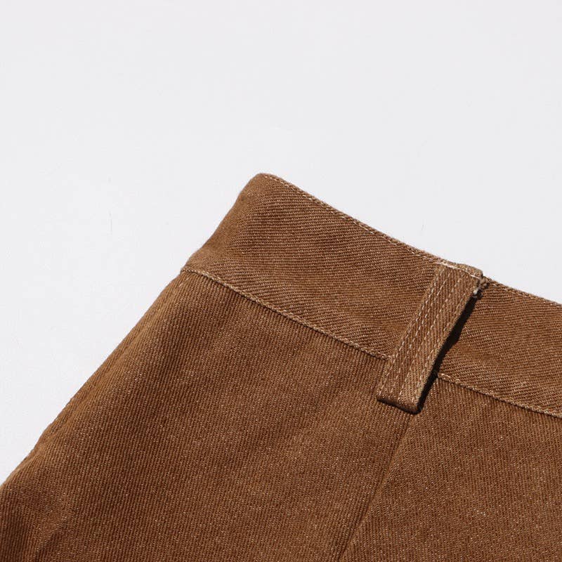 Cor como imagens Conjunto Retrô Desgastado Feminino com Jaqueta Curta com Amarração e Calça Reta para venda a revendedores na Faire26