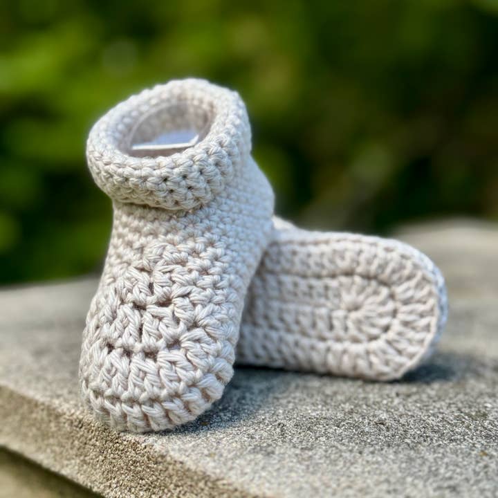 Valkyrie Handmade LLC - Wholesale Booties - Baby - Braemar Crochet Baby Booties1