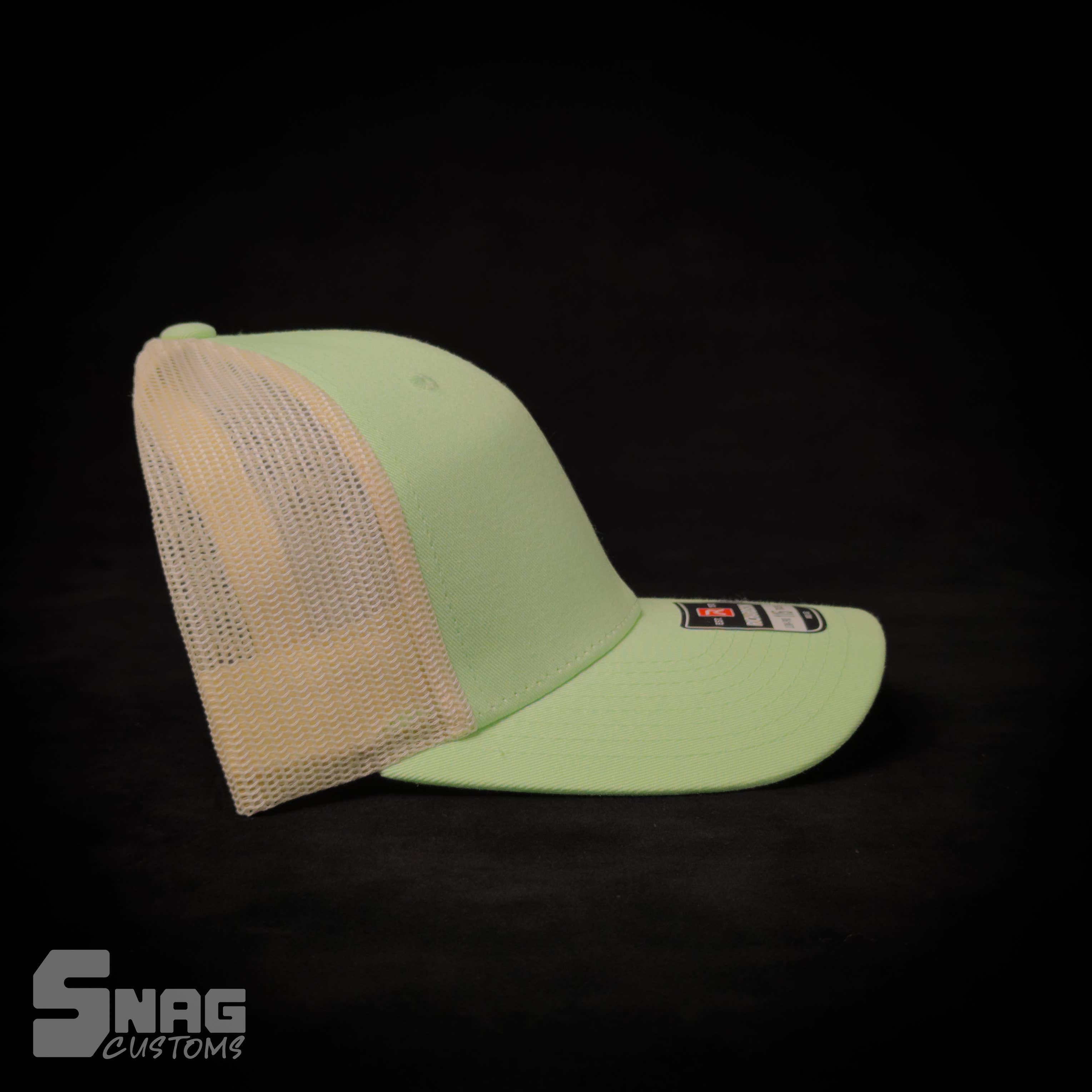 Snag Customs - Wholesale Trucker Hat - Unisex - Montana 406 State Outline Leather Patch Hat11