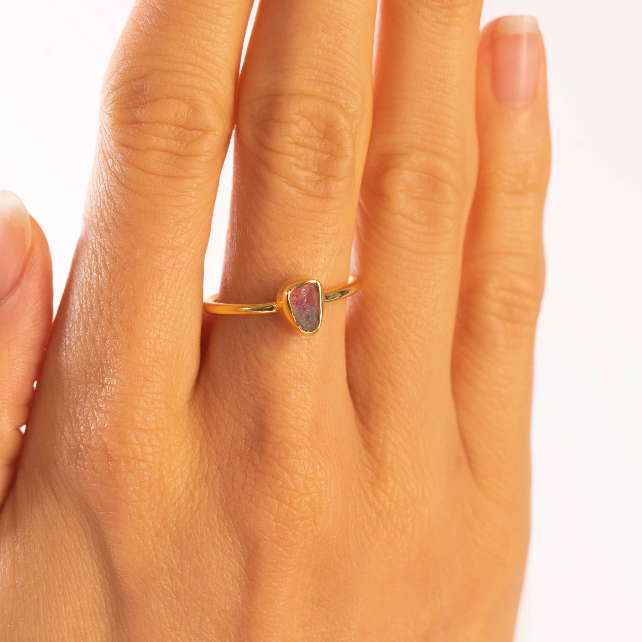 Made Designs - Wholesale Single Stone/Solitaire Ring - Silver Watermelon Ring2