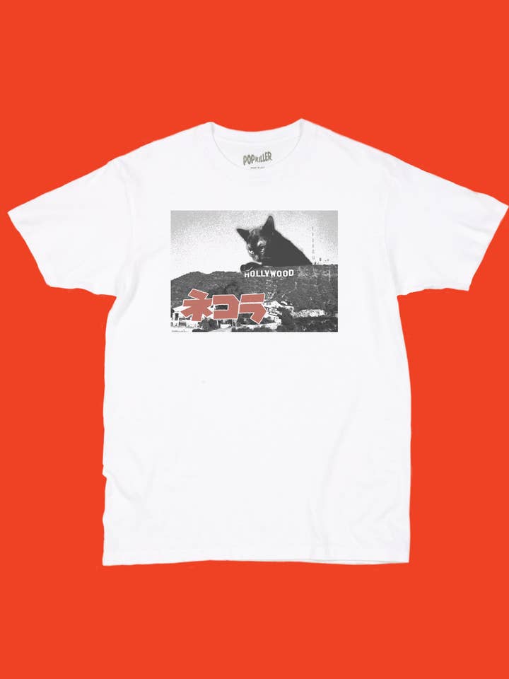 Série d'artistes Popkiller Kenji Mera T-shirt classique Hollywood Meow pour la vente par Popkiller