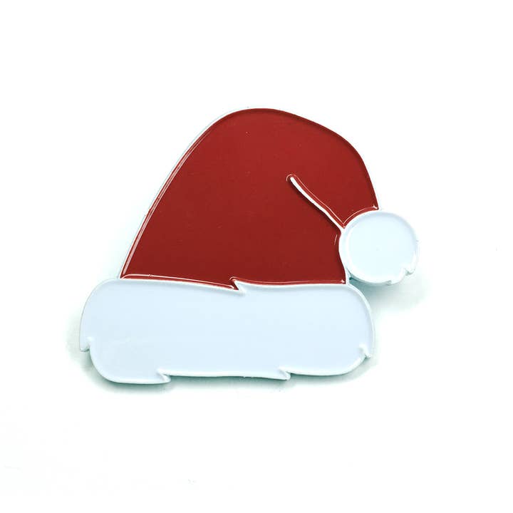 Santa Hat Enamel Pin for wholesale by Kolorspun Pins