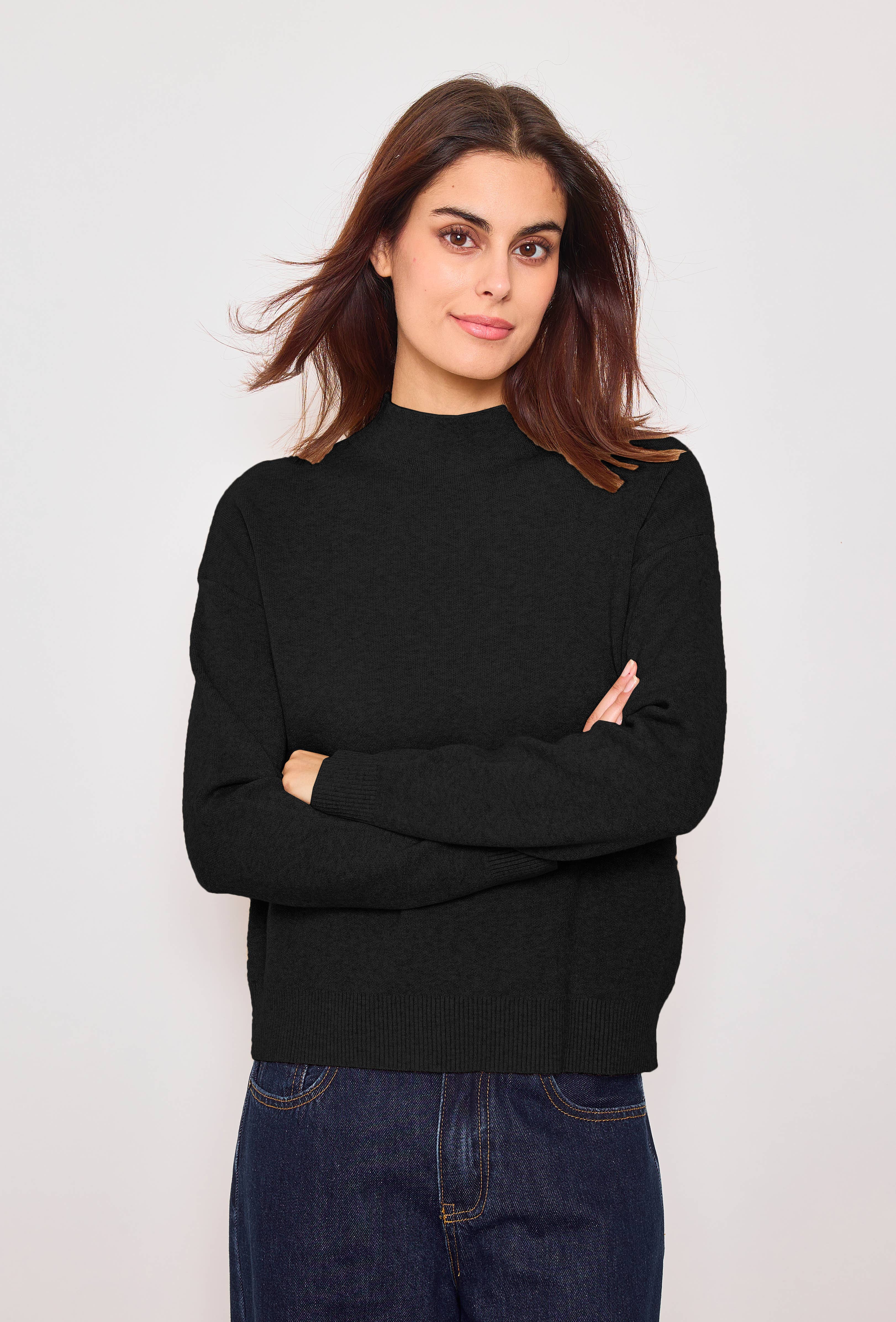 SUNNY STUDIO - Wholesale Knit Sweater - Women's - Women's high-neck pullover with long sleeves1