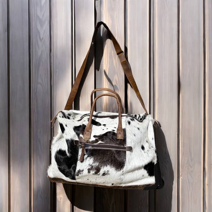 Western Linens - Wholesale Weekender Bag - Women's - All cowhide rolling luggage duffle bag 1
