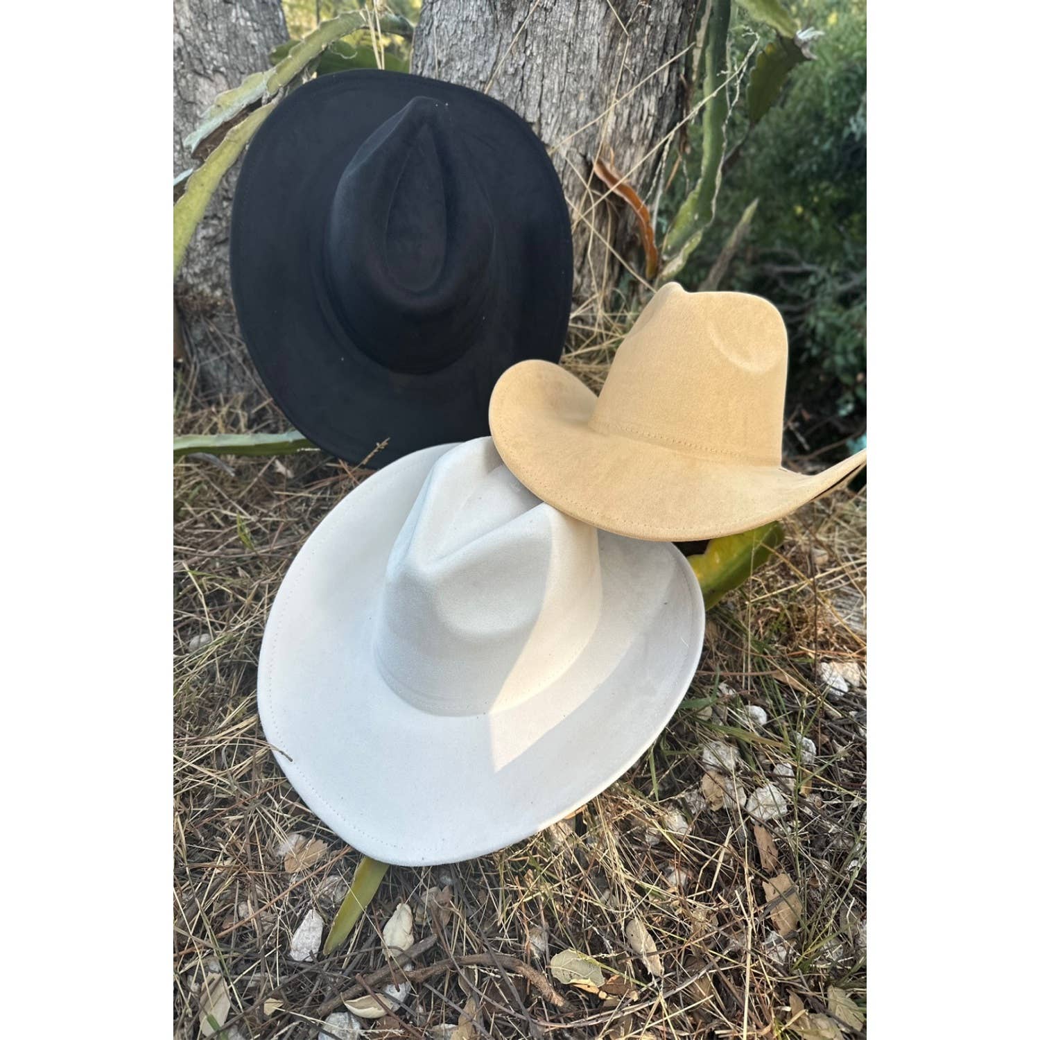 Bella Betty - Wholesale Cowboy Hat - Women's - Best seller Vegan Suede Cowboy hat stiff flat brim35