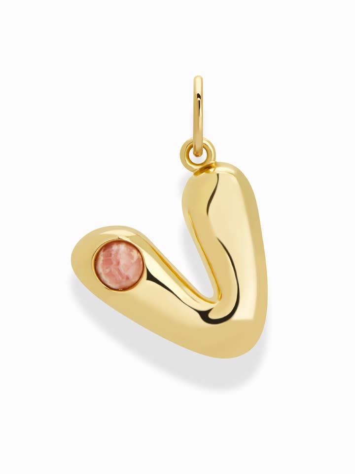 Thea Bubble Letter Charm für den Großhandel von Mod + Jo