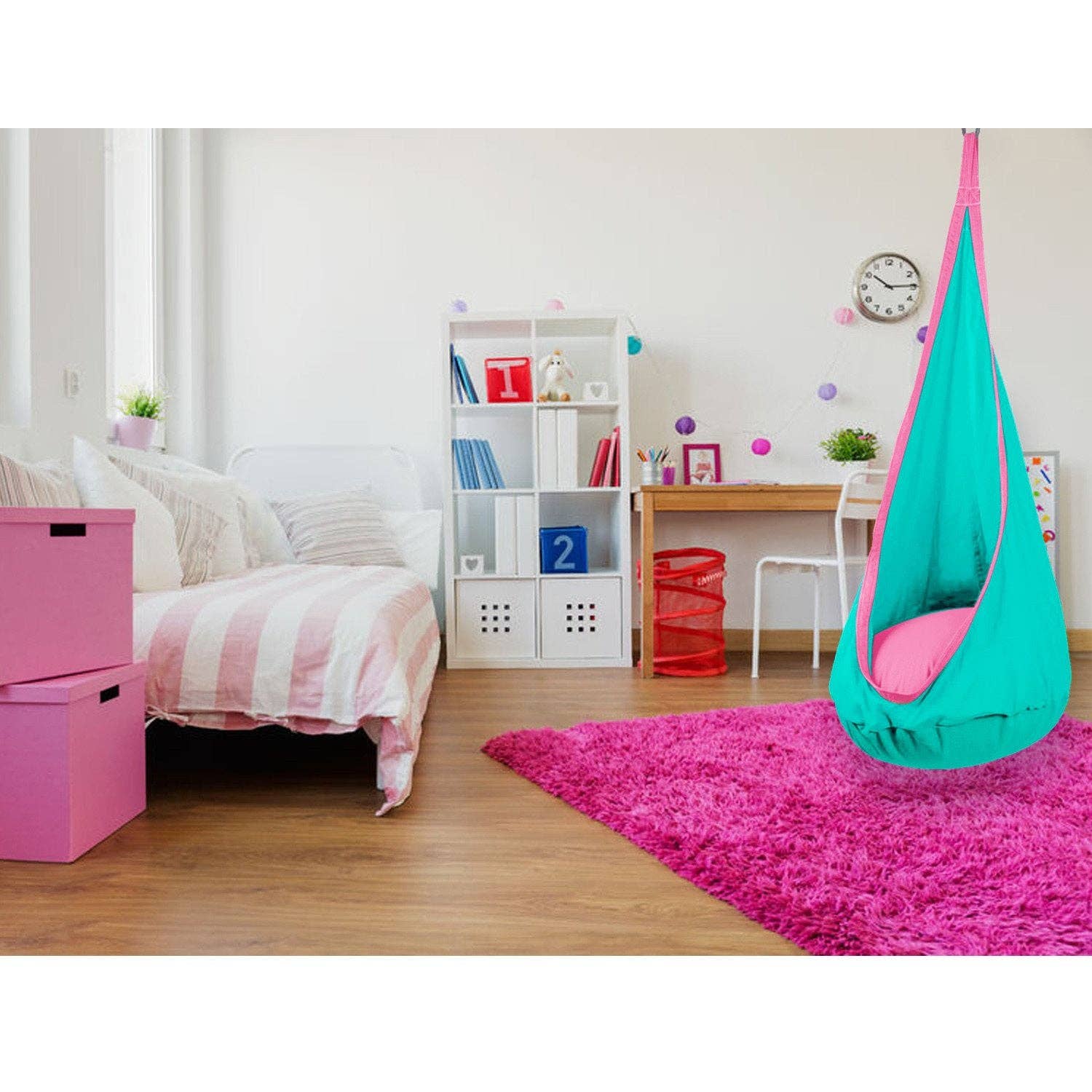 Wholesale Hanging Hammock Pod Swing Chair For Kids Green for your store -  Faire