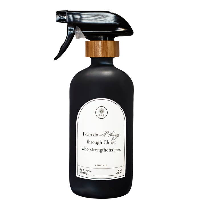 All Things Black Glass Reusable Soap/Lotion/Spray Bottle for wholesale by Plains + Simple