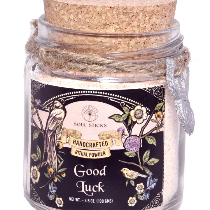 Designs by Deekay Inc. - Vendita all'ingrosso Attrezzatura per meditazione - Barattolo di Polvere per Incantesimi Ritual Good Luck (100 g)