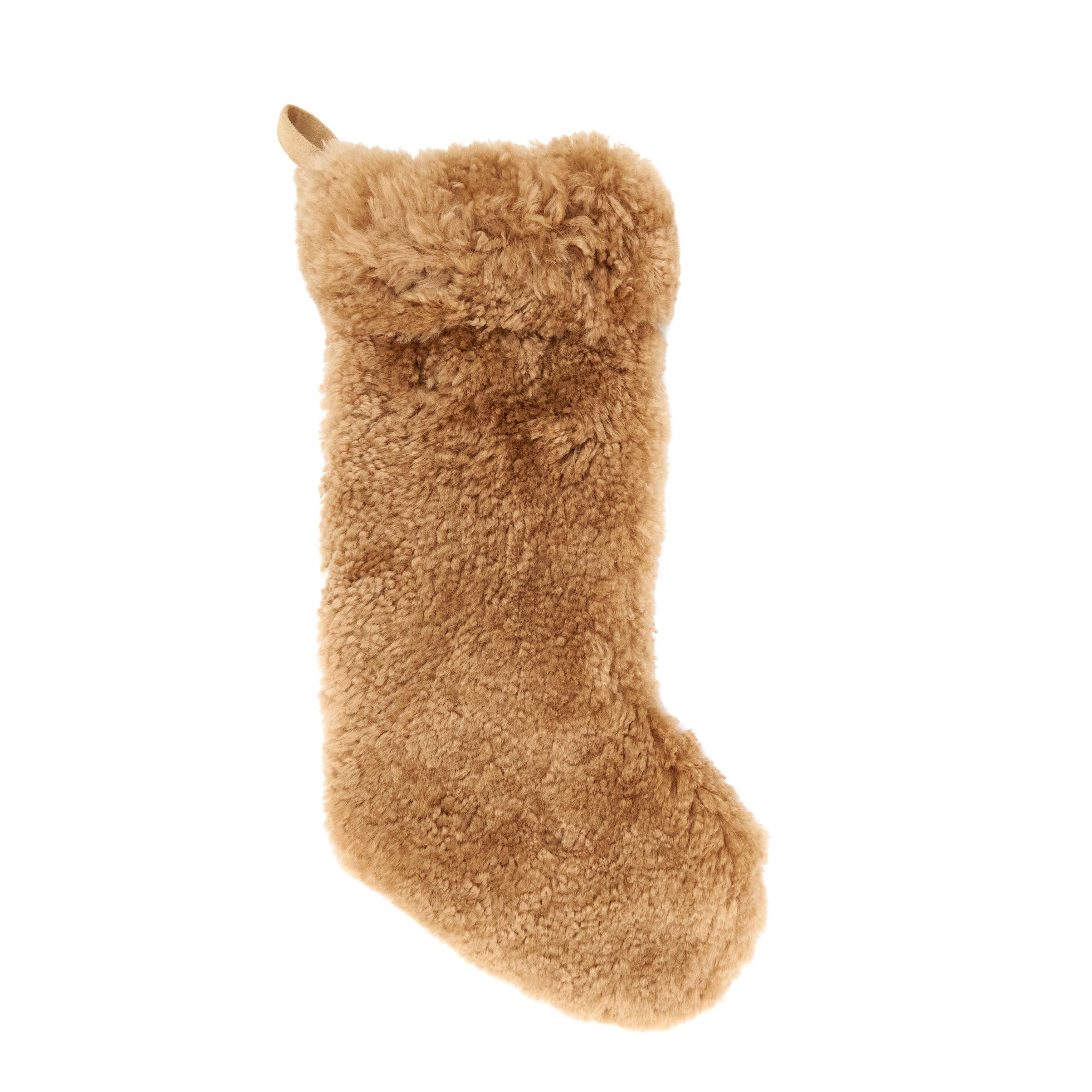 Saro Lifestyle - Wholesale Holiday Stocking - Cozy Delight Lamb Fur Stocking6