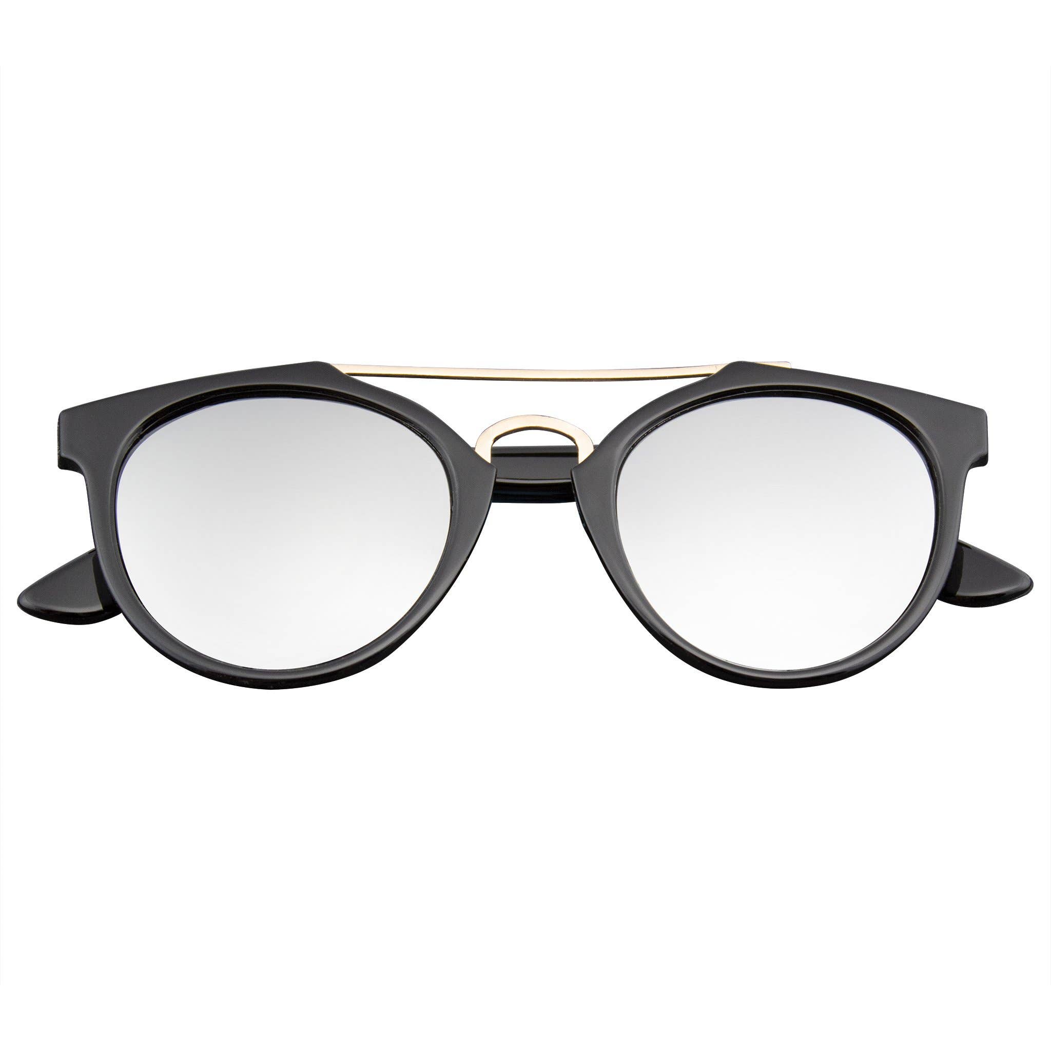 Emblem Eyewear – wholesale Solglasögon - Unisex – Premium Horn Rimmed Vintage Crossbar solglasögon Flash14