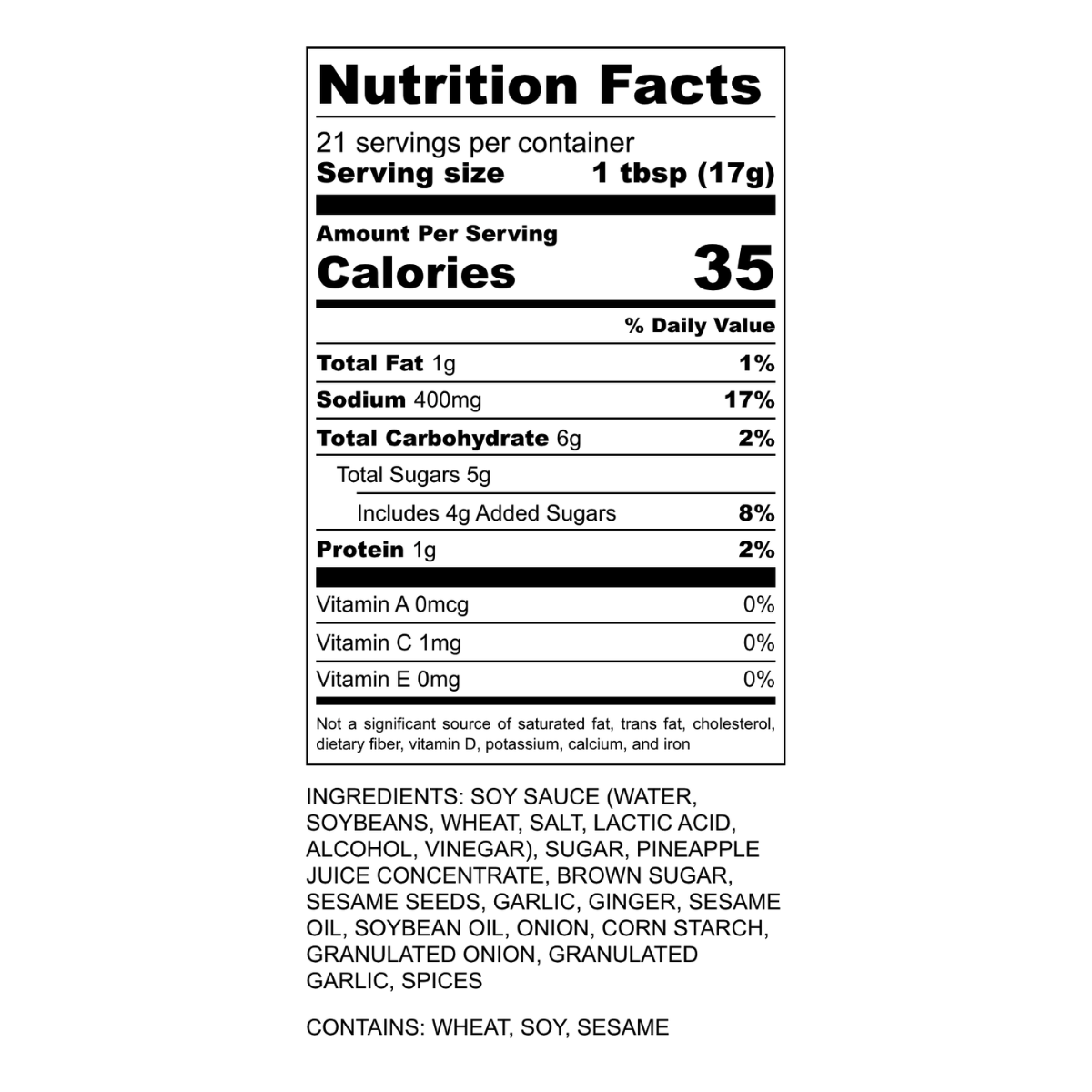 Ashman Manufacturing - Wholesale Sauce - House Seafood Pineapple Teriyaki Marinades & Sauce2