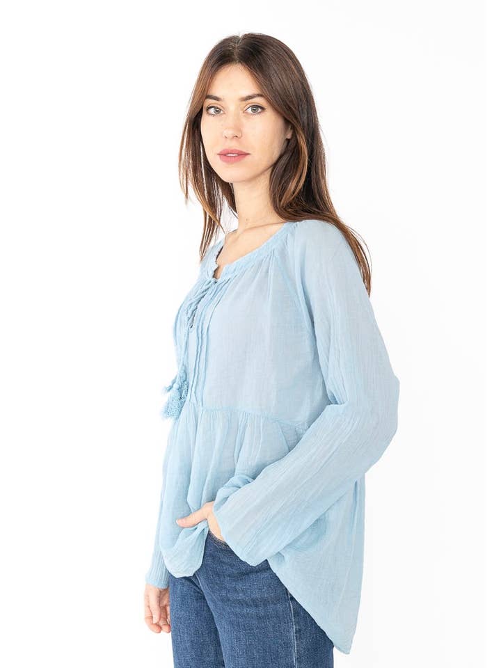 LINEN & COTTON HOUSE - Wholesale Blouse - Women's - 10074 SPRINT SUMMER CLOTHING COTTON BLOUSE13