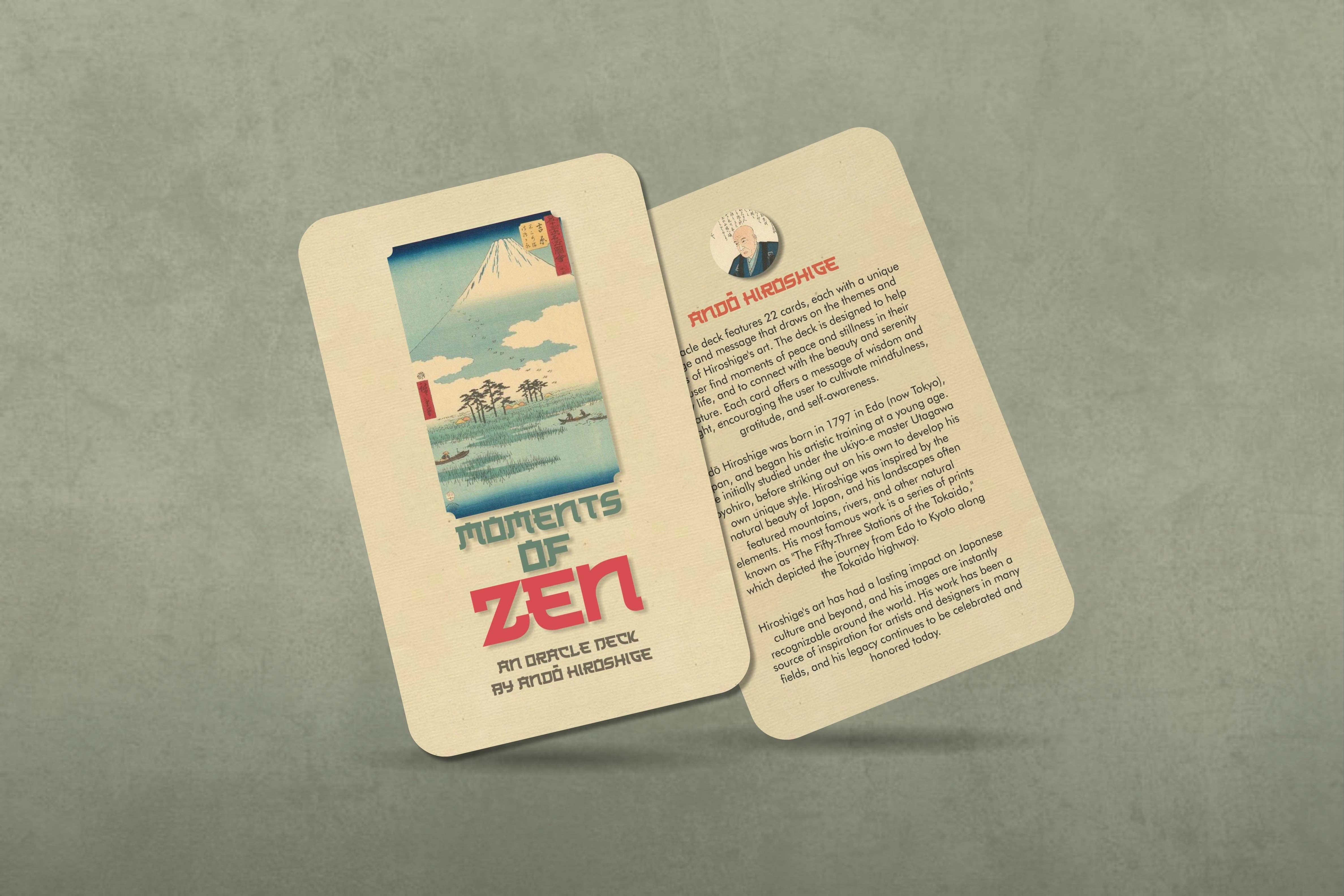 Ibiza Tarot USA - Vente Cartes de tarot - Moments of Zen : Un deck Oracle d'Andō Hiroshige9