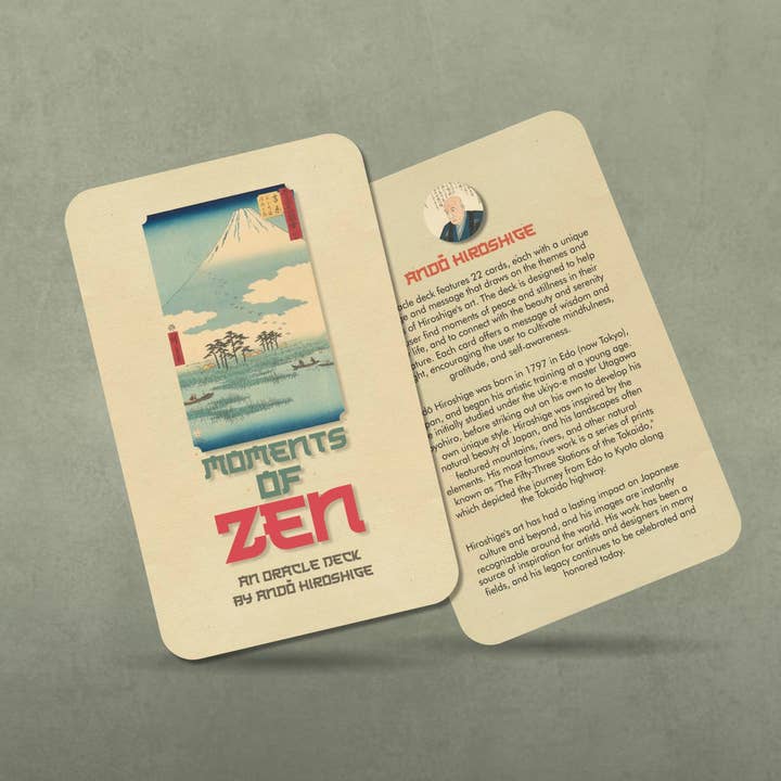 Ibiza Tarot USA - Vente Cartes de tarot - Moments of Zen : Un deck Oracle d'Andō Hiroshige9