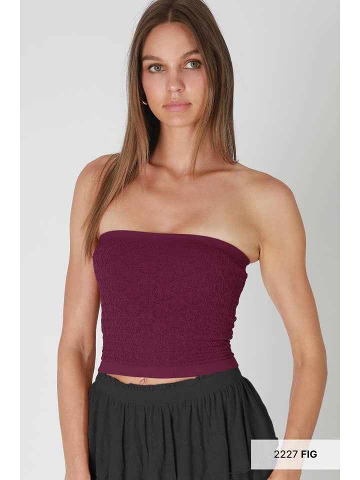 NIKIBIKI - Venta al por mayor Bustier - Mujer - NS8376 - Top de Tubo de Encaje Floral7