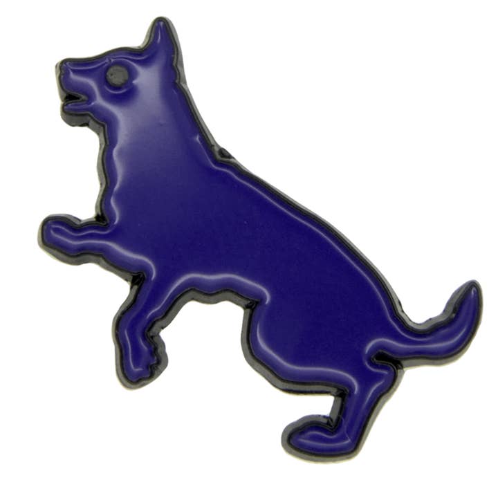 blue dog pin for wholesale by Godert Amsterdam