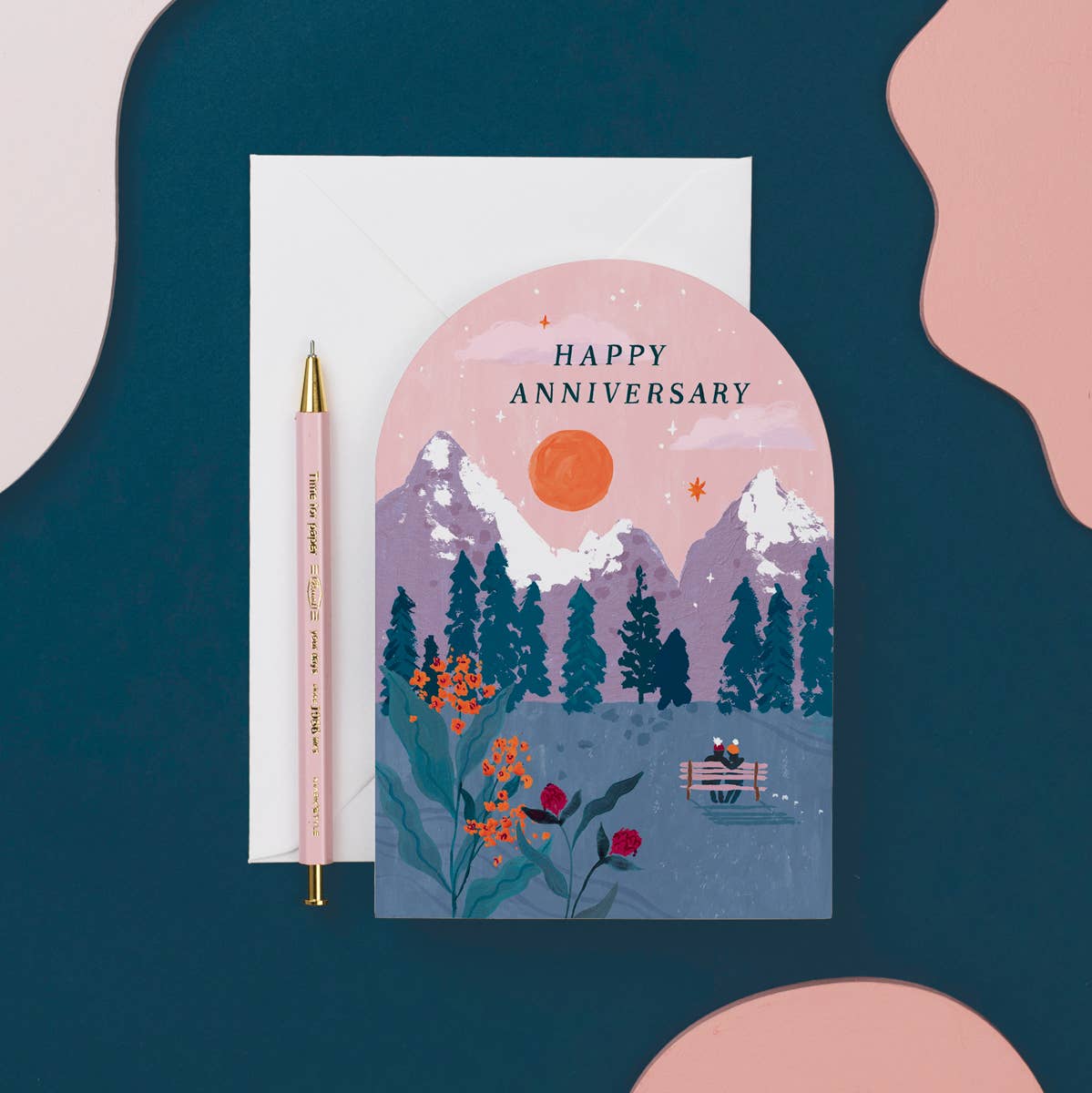 Sister Paper Co. - Wholesale Anniversary Card - Anniversary Sunset Card | Anniversary Cards | Love Cards2