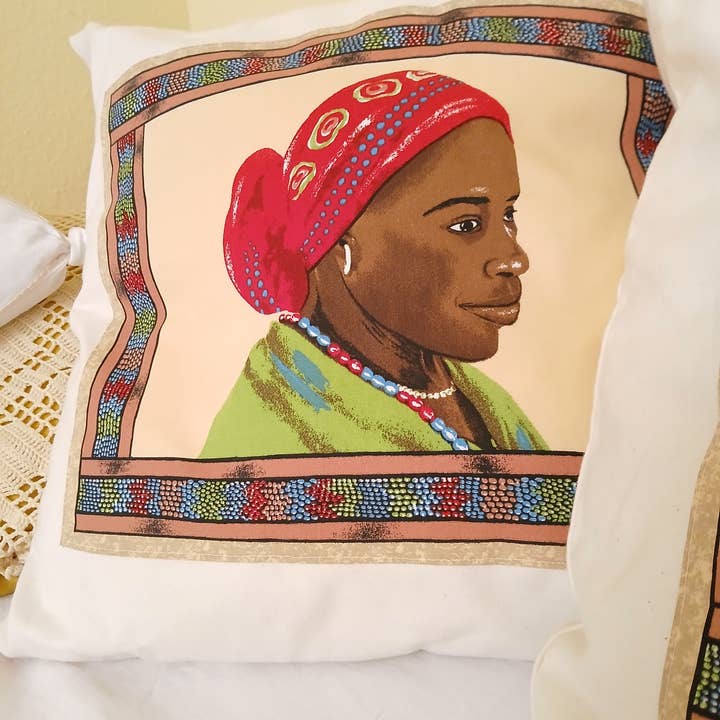 apfelgrün zum Anziehen - Wholesale Throw Pillow Cover - Cushion Cover AFRICAN LADIES OF THE NATION1