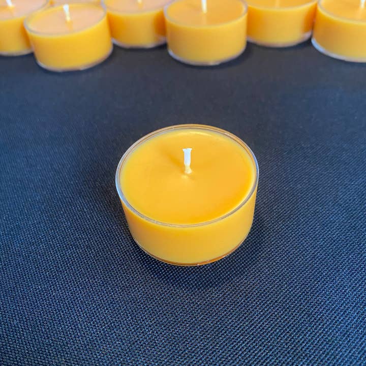 Pumpkin Patch Natural Soy Wax Tea Light Candles for wholesale by Black Rune Creations