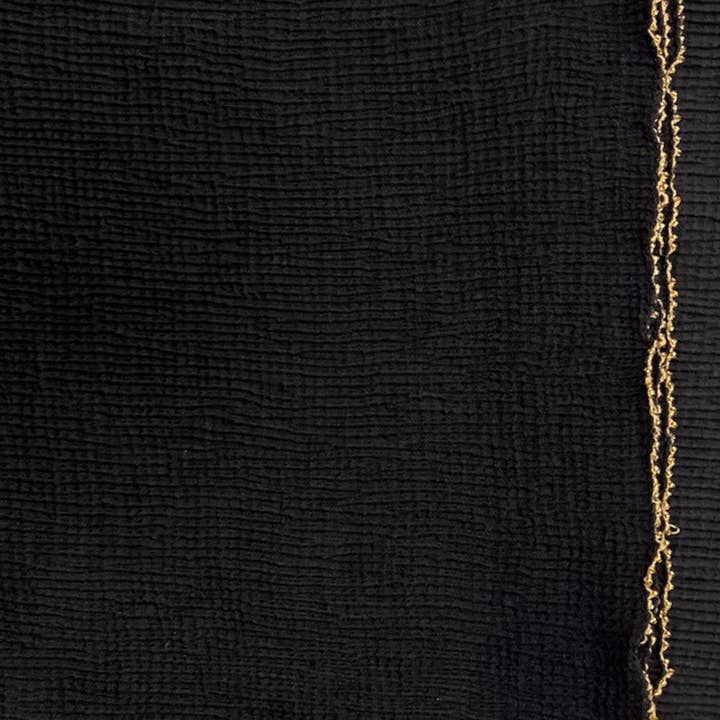 Lili Scarves - Wholesale Scarf – Women's - Crinkle Plain with Golden Border Scarf15